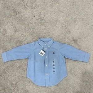 Ralph Lauren Light Blue Kids Button Down Shirt